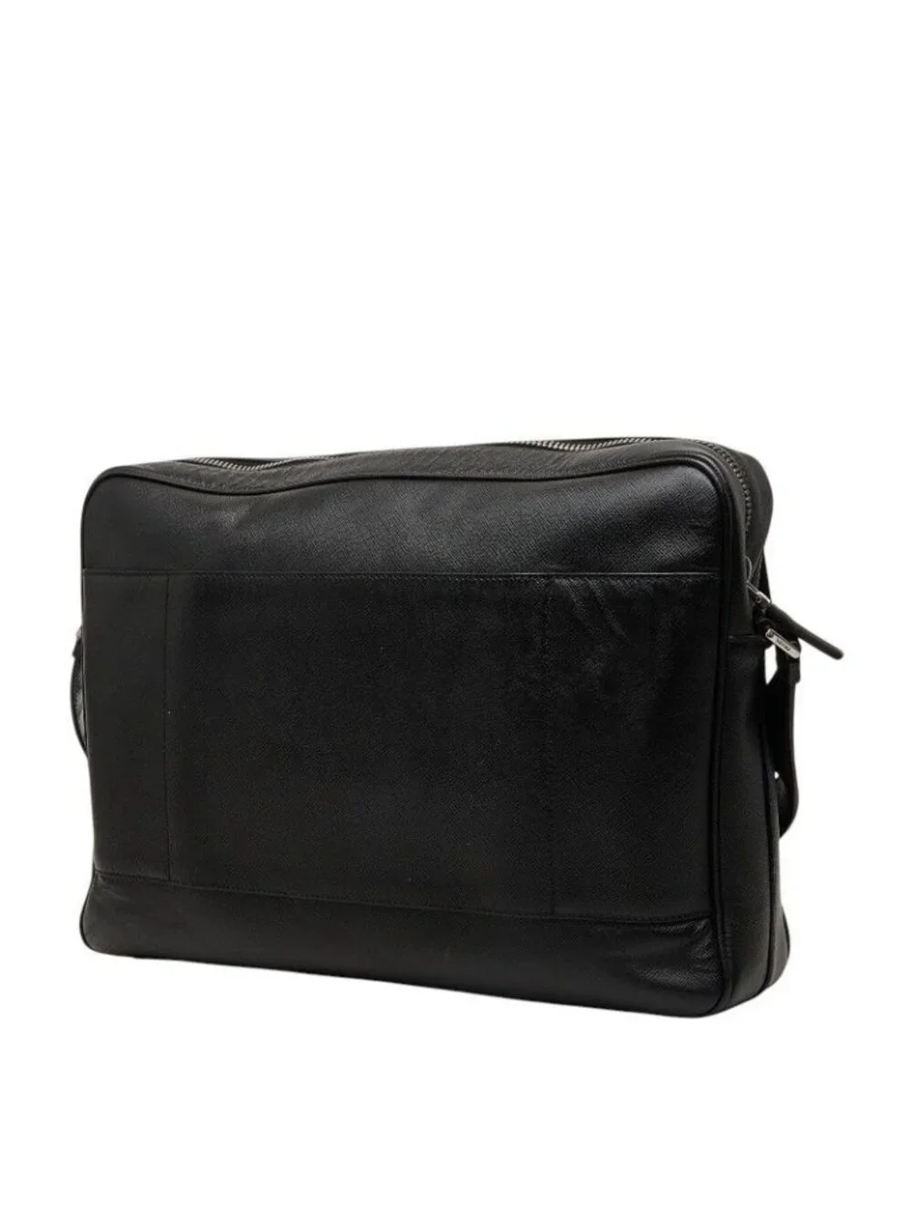 Prada Crossbody Carry on Shoulder Bag Black Saffiano Leather